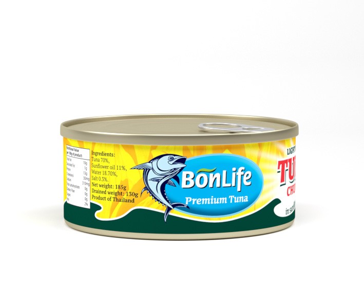BONLIFE тунец Куски, высокое качество легкого мяса в масле