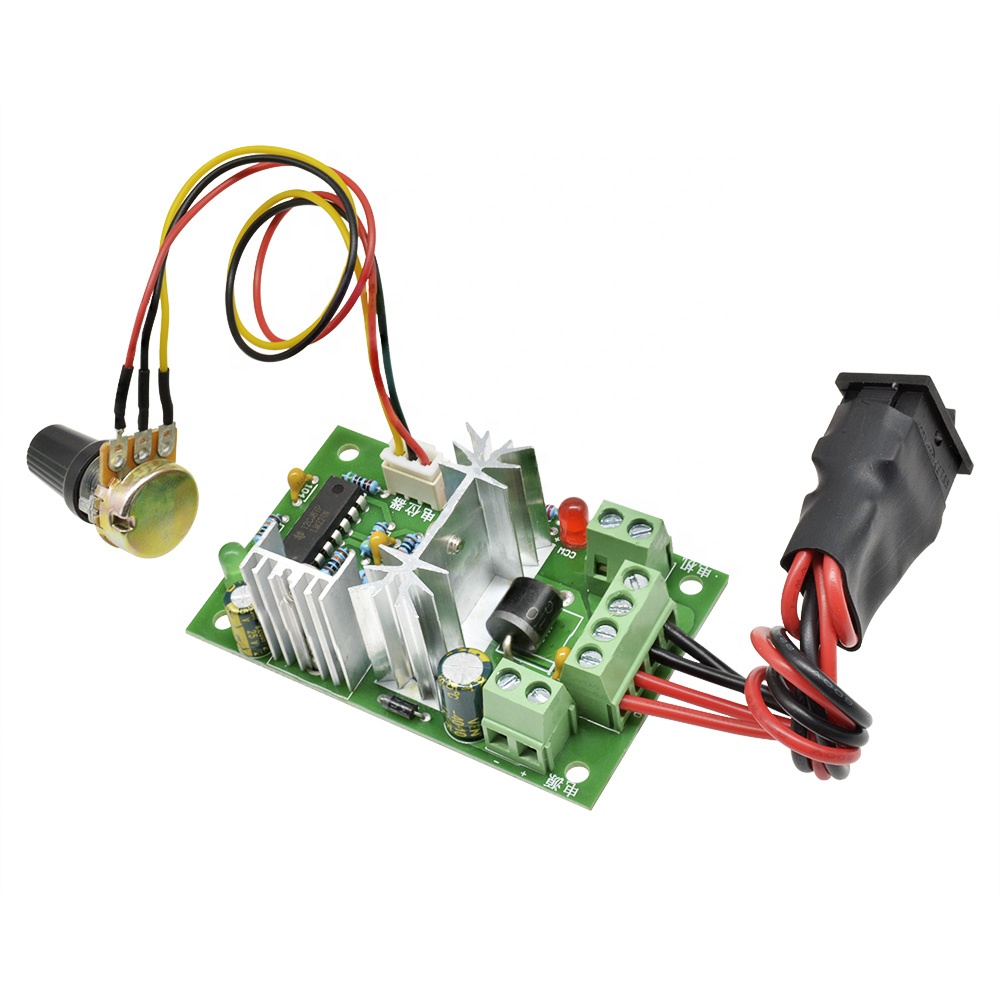 Универсальный DC10-60V двигатель постоянного тока регулятор скорости PWM Контроллер скорости двигателя Переключатель 20A Регулятора Тока Высокой Мощности приводной модуль