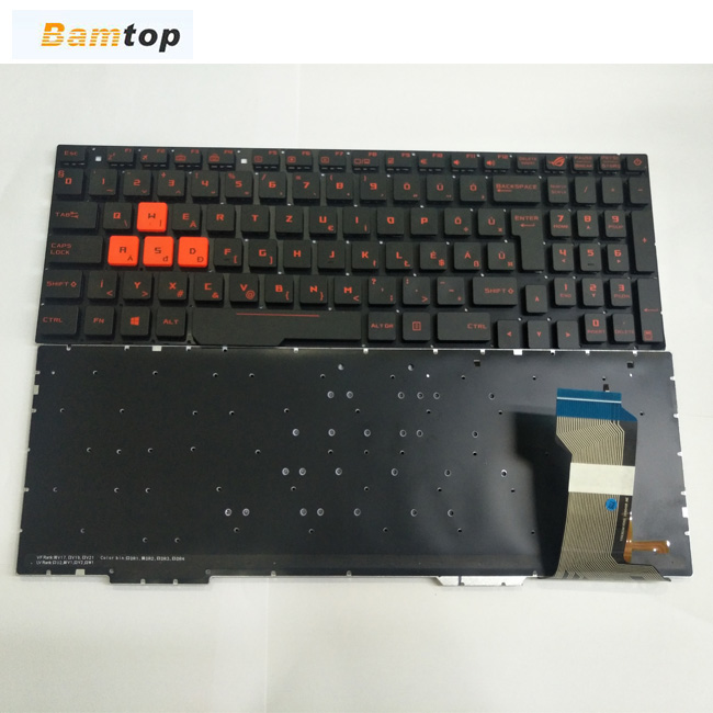 Новая клавиатура для ноутбука Asus GL553 GL553VE ZX553VD FX553VD с красной подсветкой и венгерской клавиатурой HG