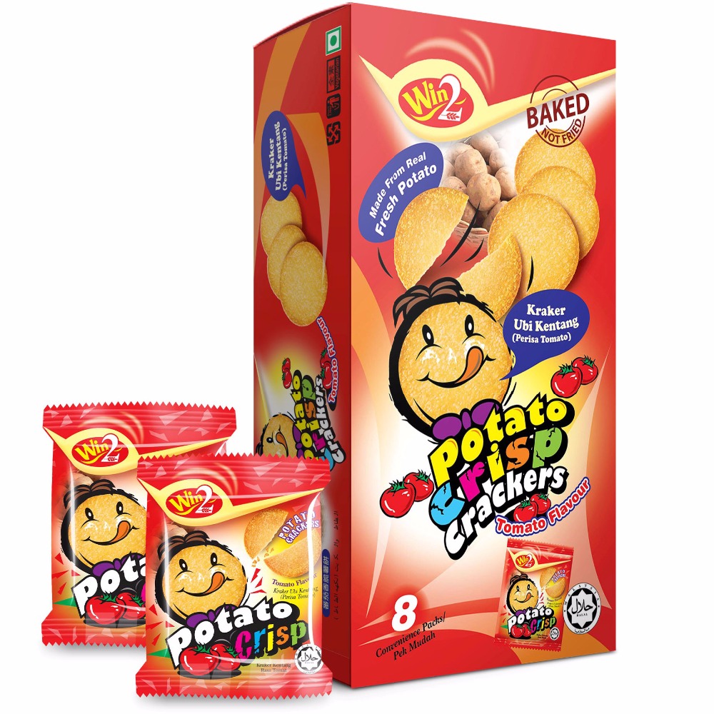 Win2 вкус картофеля хрустящий крекер томатный вкус 160 г