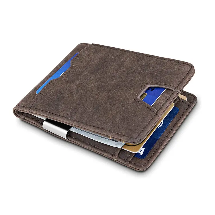 Rfid Wallet New Arrival RFID Blocking Slim Carbon Fiber Men Leather Wallet