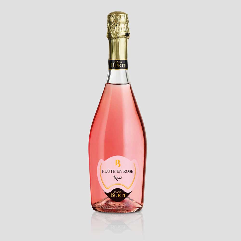 Флейта RU rose' Spumante Rose' сверкающие бордового цвета и цвета хаки, 750 мл