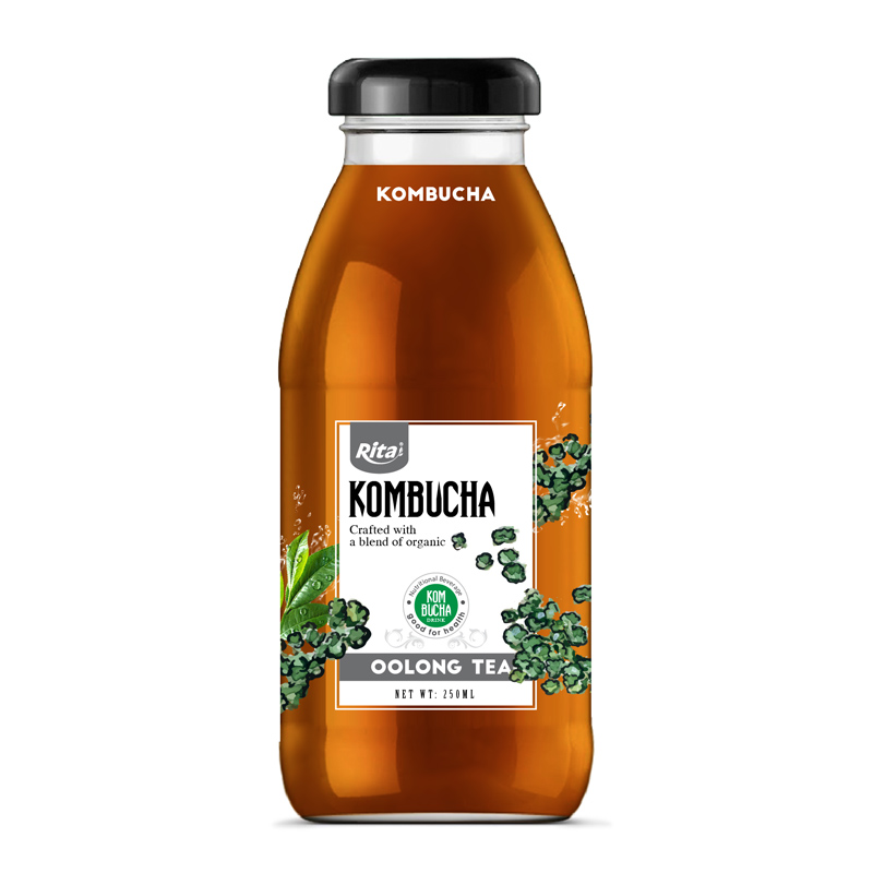 Стеклянная бутылка 250 мл, вьетнамский напиток для напитков, здоровый Kombucha с чайным напитком OOlong