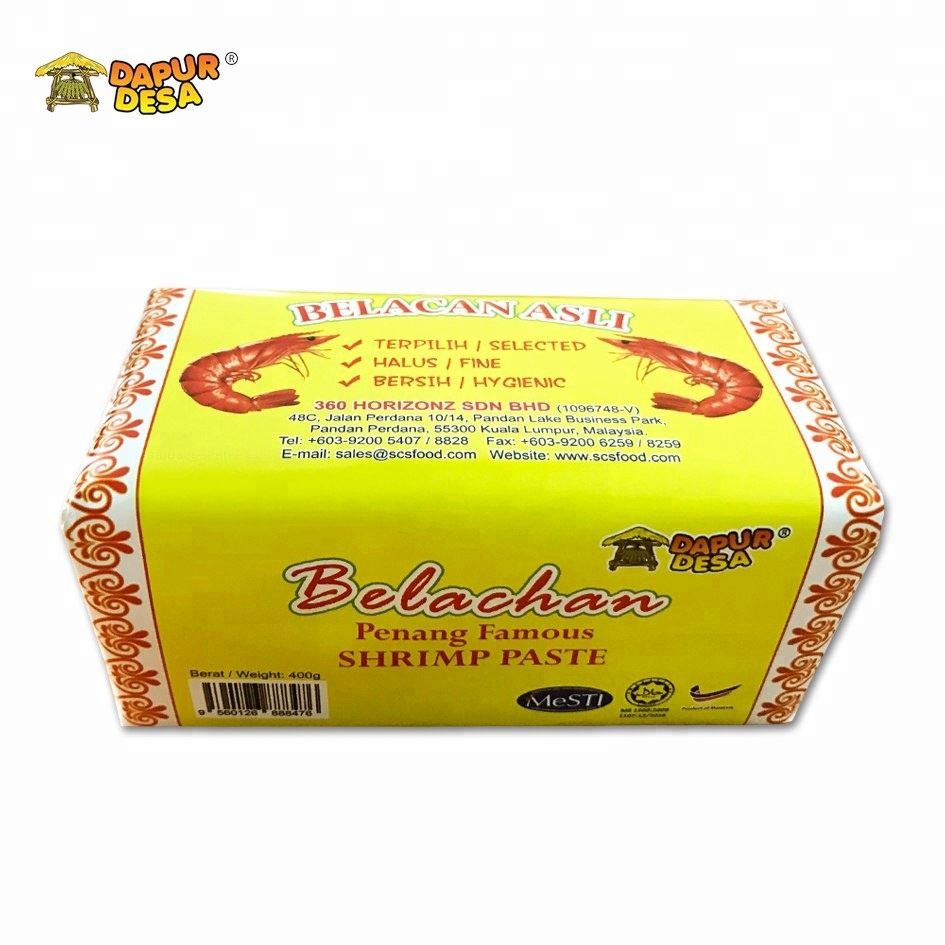400 г Dapur Desa Penang известная креветочная паста (Belacan Asli)