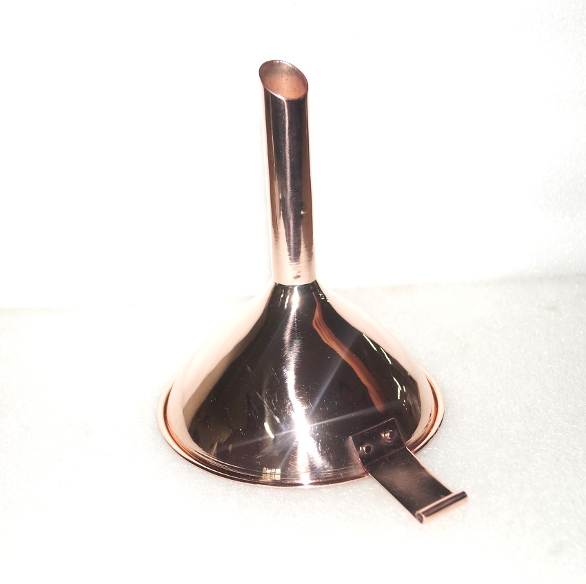 High quality metal custom Copper Plated oil filtration funnels