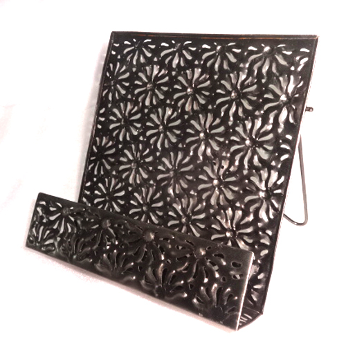 Hot selling New design Metal Iron Etching Sheet File holder display brochure rack book stand