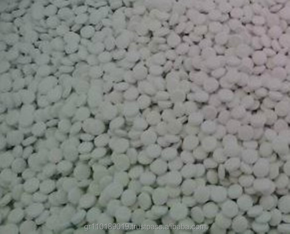 Белые переработанные гранулы HDPE