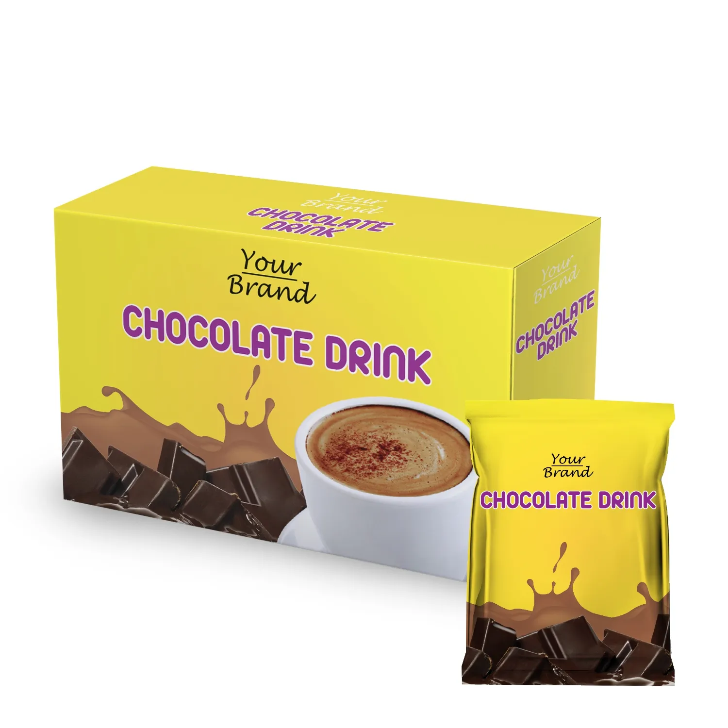 Instant Hot Chocolate Malt Drink Private Label OEM