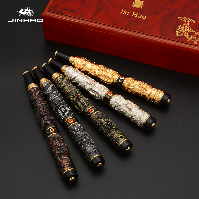 Jinhao бренд оптовая продажа пользовательские металлические роликовые ручки и перьевая ручка с логотипом #999