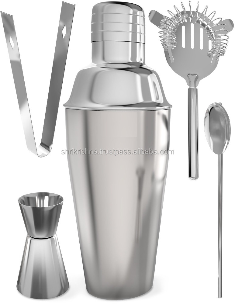 2017 Promotion 5pcs metal stainless steel wine Bar Set