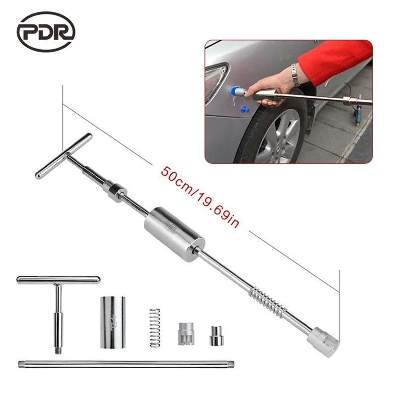 Super PDR paint less car dent remove tools fix pop a dent T slide hammer repair work shop tools for car dent repairing