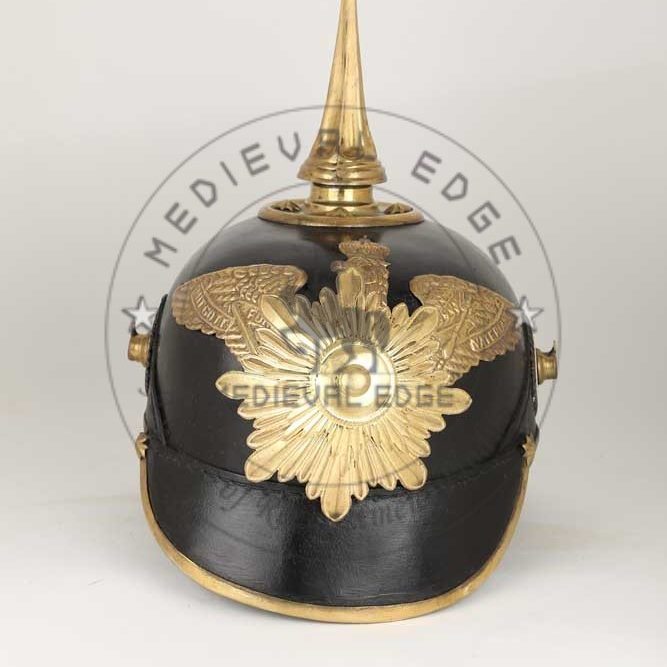 Немецкий кожаный шлем Pickelhaube, оптовая продажа