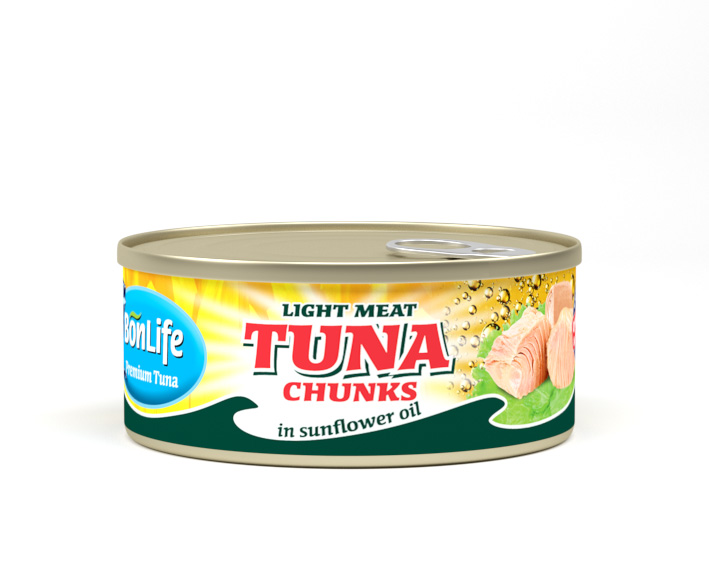 BONLIFE тунец кусочки легкого мяса в масле