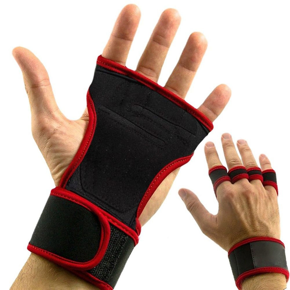 Fitness Sports Weightlifting Gloves Silicone Anti-slip Workout Half Finger Gloves Gymnastics Grips Hand Palm Protection
