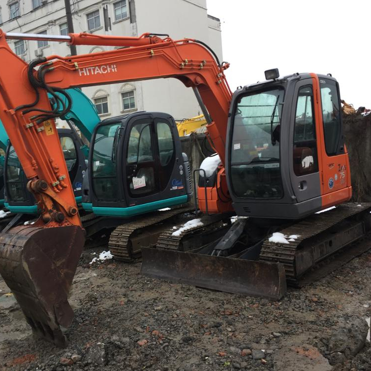 Hitachi ZX75US-A гусеничный экскаватор, бывшие в употреблении японские Zaxis70 Zaxis75 хороший-натриевый вкладыш GCL