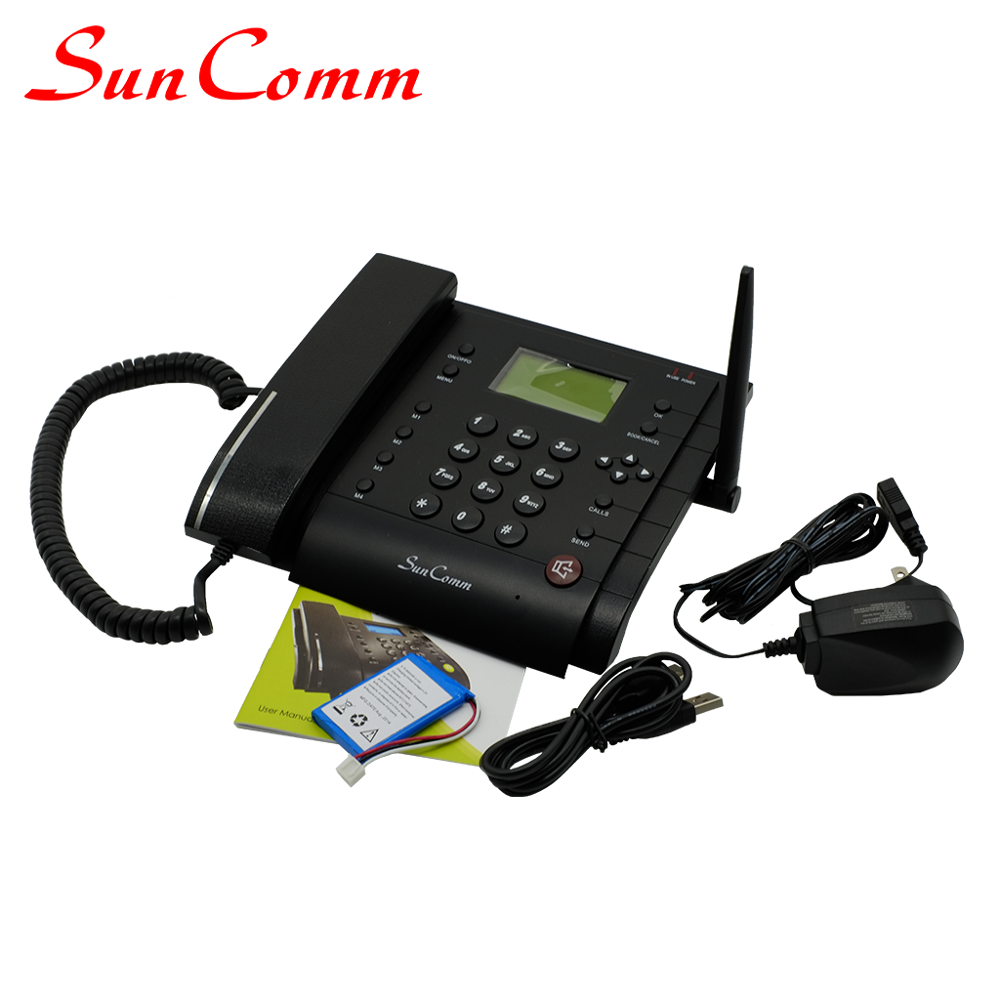 Белый или черный чехол SC-9029-RA FM радио GSM 2G Настольный телефон с 1SIM