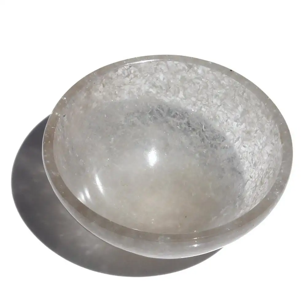 Smokey Crystals Quartz Stones Bowls 99.9-99.999% Pure Quartz IN;7903232 Meditation Bombaycrystals 00146 2''