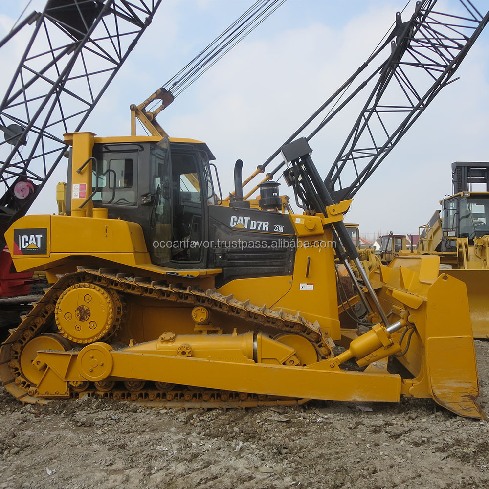 D7R гусеничный бульдозер, Подержанный дешевый бульдозер cat D7 в Шанхае