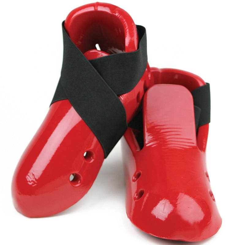 taekwondo dipped foam sparring boots ITF taekwondo foot protector, foam sports kicking shoes DG-51006