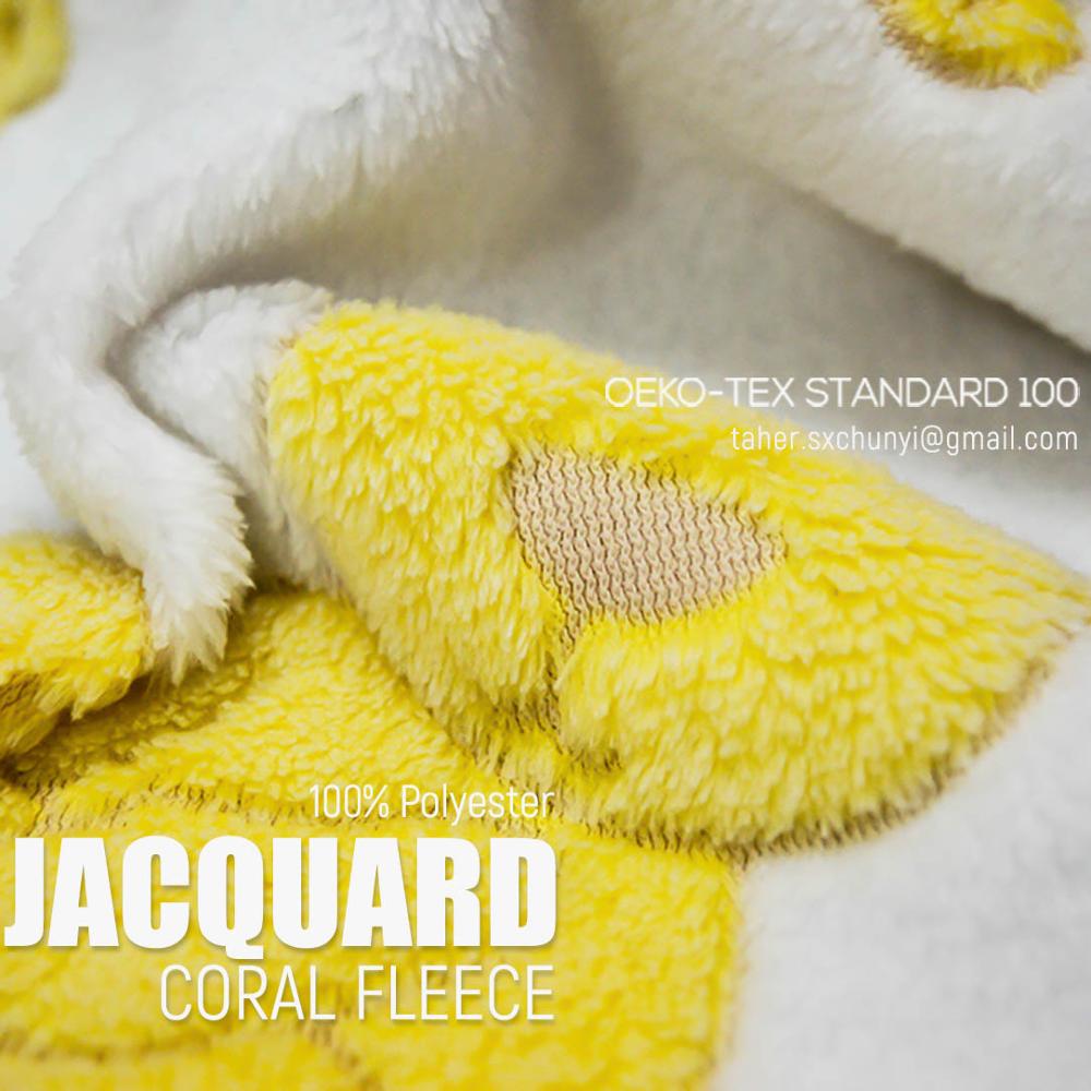 2019 NEW QUALITY OUTSTANDING JACQUARD for baby blankets coral fleece