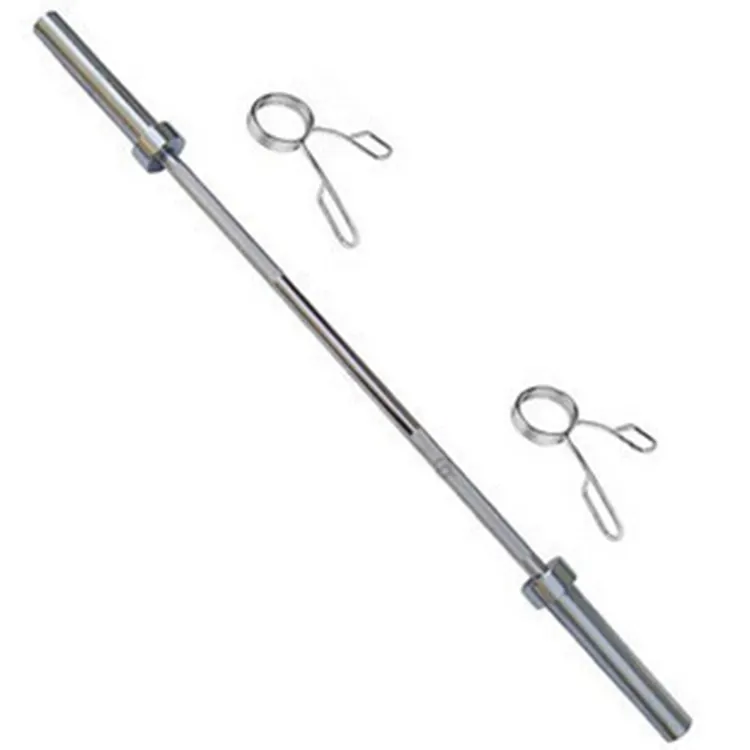 Hard chrome gym home solid steel chrome plated barbell bars