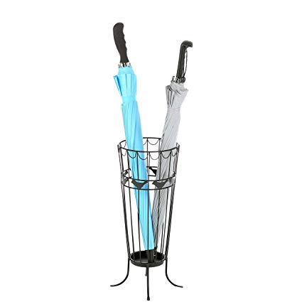 Metal iron wire umbrella holder rack for home