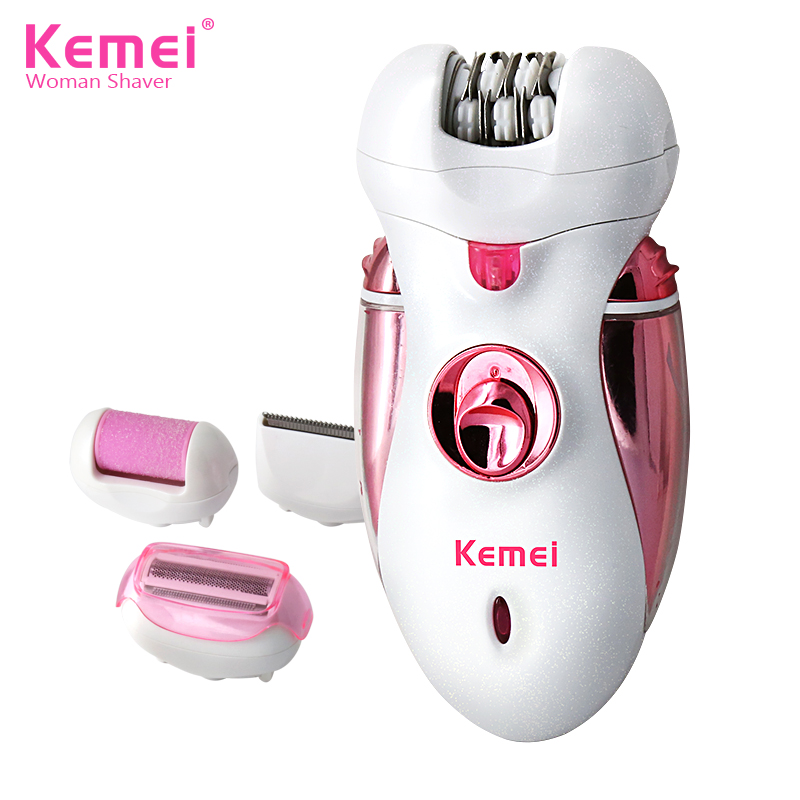 Kemei LUHAO KM-2530 4 в 1, бритва для женщин, женский триммер для волос в теле, бикини и бритва для лица, Женская бритва, оптовая продажа