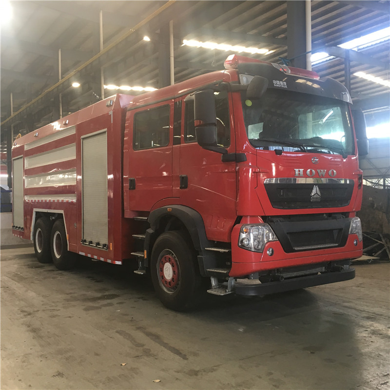 Подробная информация о грузовике для пожарной машины 6x4 drive HOWO 13 - 15t