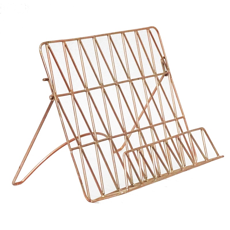 Decorative Metal Mesh Wire File holder display brochure rack book stand