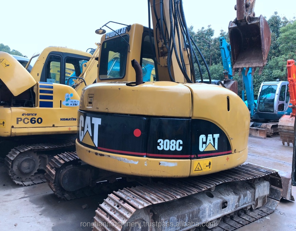 Состояние бега 8 тонн японский подержанный экскаватор cat 308C на продажу в Шанхае