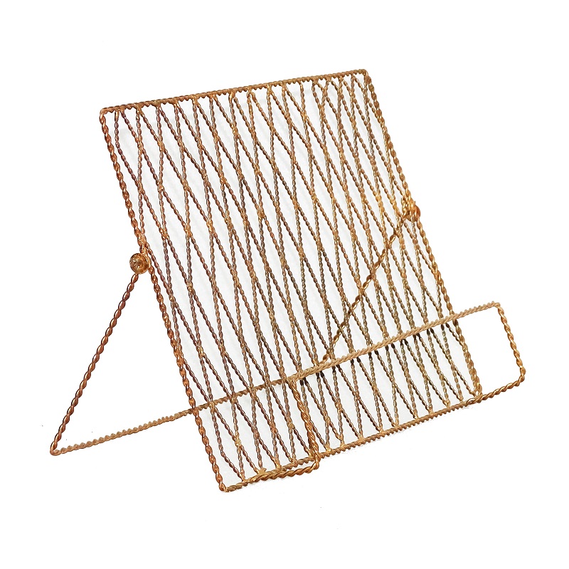 New Decorative Metal Mesh Wire File holder display brochure rack book stand