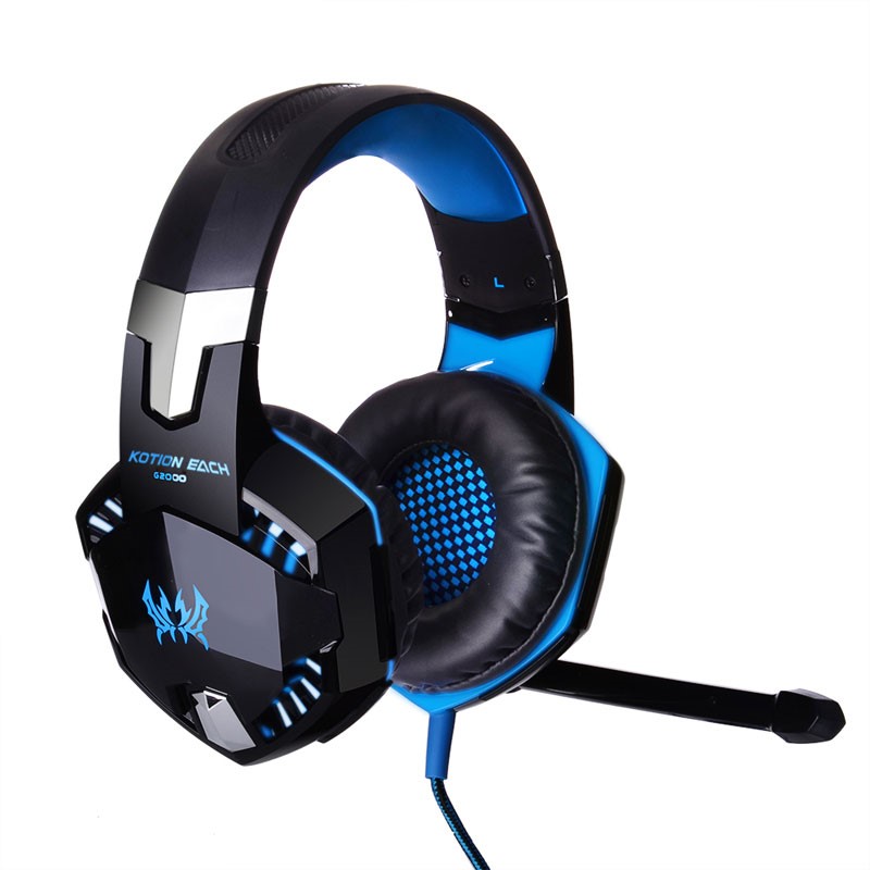 KOTION EACH G2000 игровые беспроводные наушники со световым микрофоном и глубокими басами ps4 гарнитура ПК наушники
