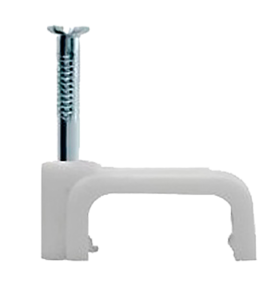 Cable clip 14mm flat Wiring Accessories Cable Clips Element for mounting electrical installation Wall Plastic Cable Clip