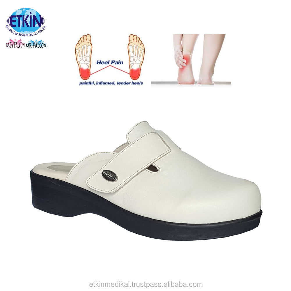 Hot Sales 2018 Genuine Leather Female Footwear for Diabetic Heel Spurs 2 in 1 Model