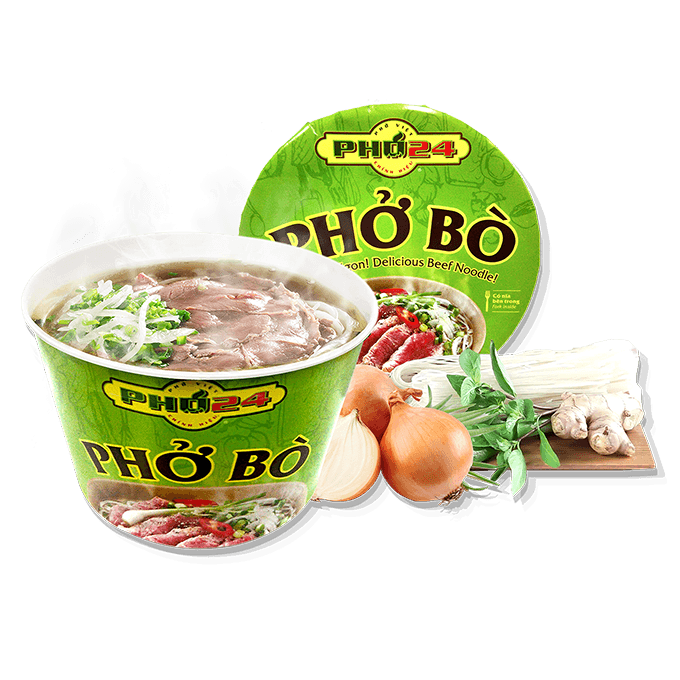 Вкусная лапша быстрого приготовления говядины в чашке-мгновенный PHO24 Оптовая хорошая цена