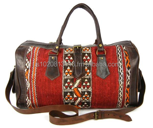 Дорожная сумка Kilim ручной работы из натуральной кожи высшего качества