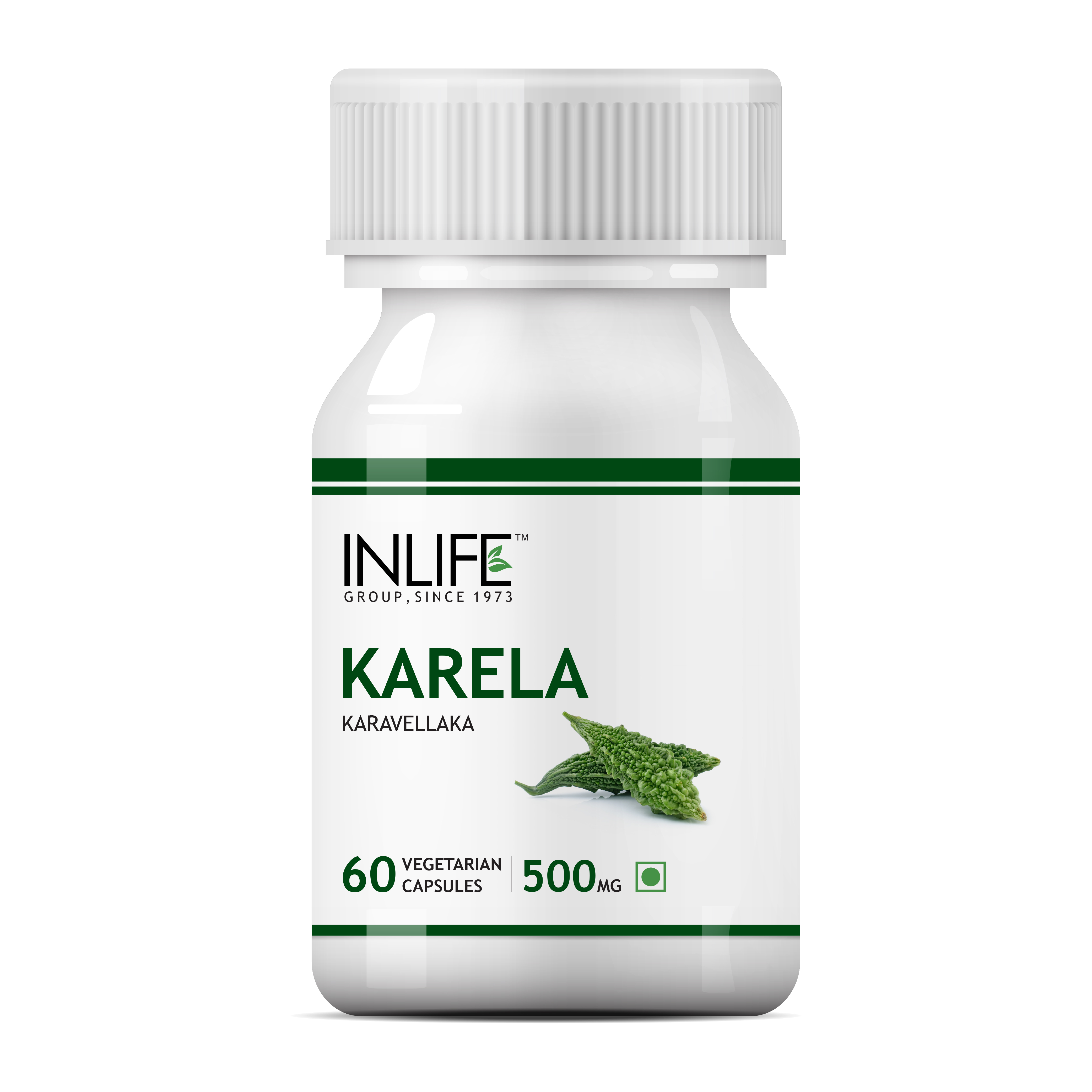Karela Bitter Gourd 500mg in Vegetarian Capsules GMP Certified