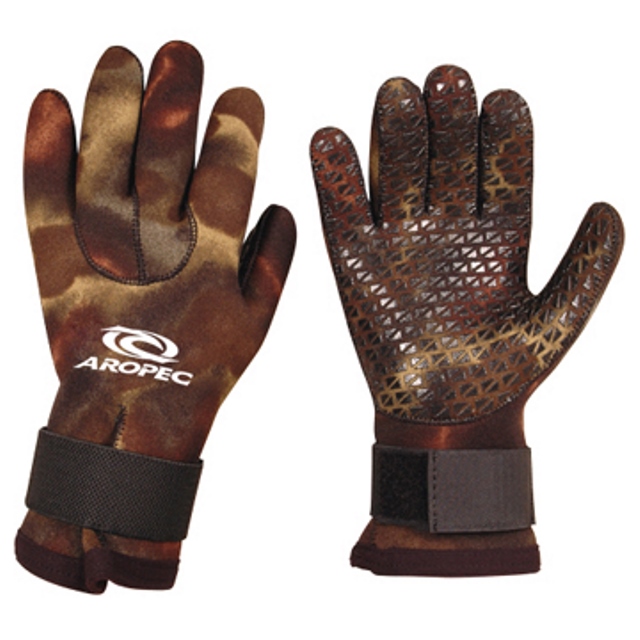 3mm neoprene camouflage 5 finger glove