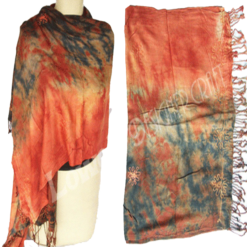 Tie & dye pashmina ladies scarf