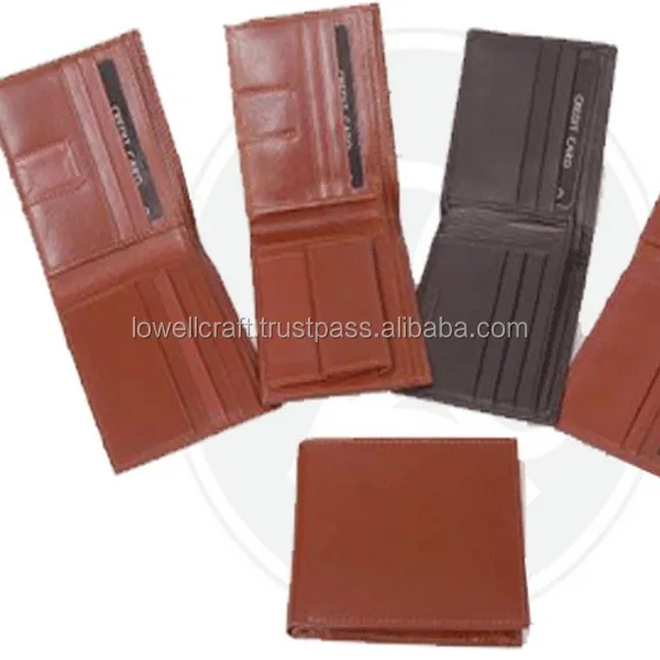 multiple pocket men leather wallets