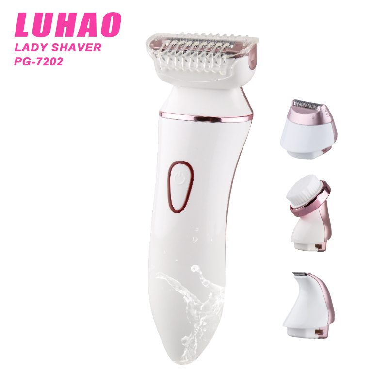Kemei LUHAO PG-7202 New Face Washer women facial hair trimmer lady electric shaver