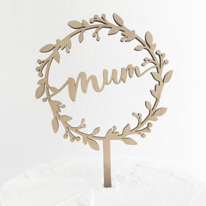 Топпер для торта Mum Wreath, акриловый Топпер для торта на день рождения матери или матери