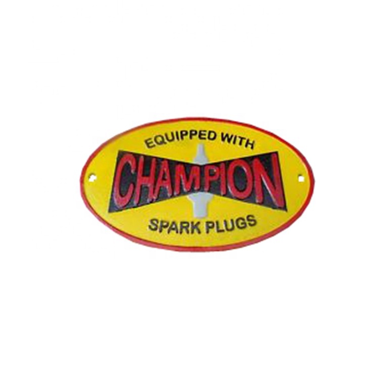 Чугунная настенная пластина с заглушками CHAMPION