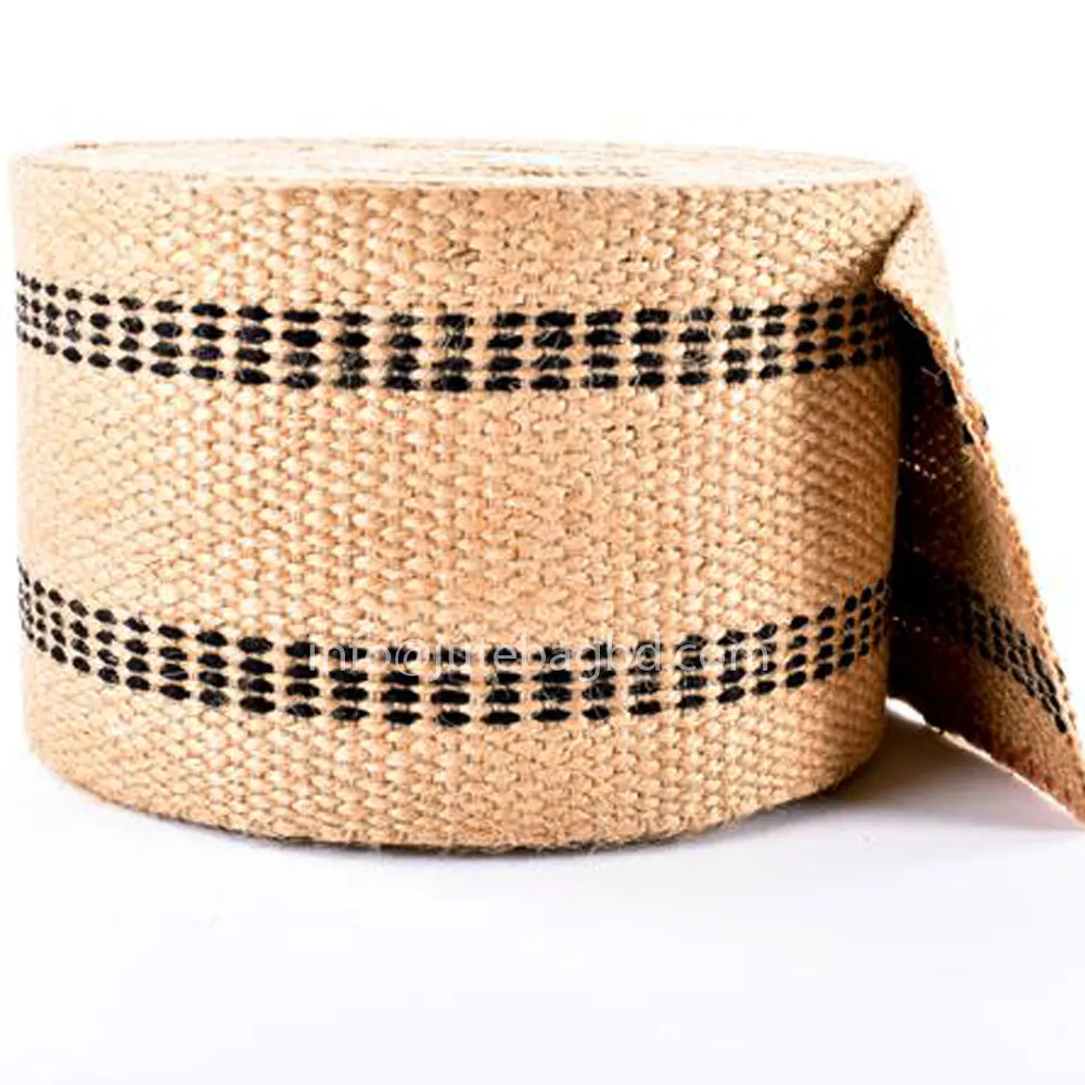 Factory wholesale decorative oem acceptable webbing jute fabric for bag from Bangladesh