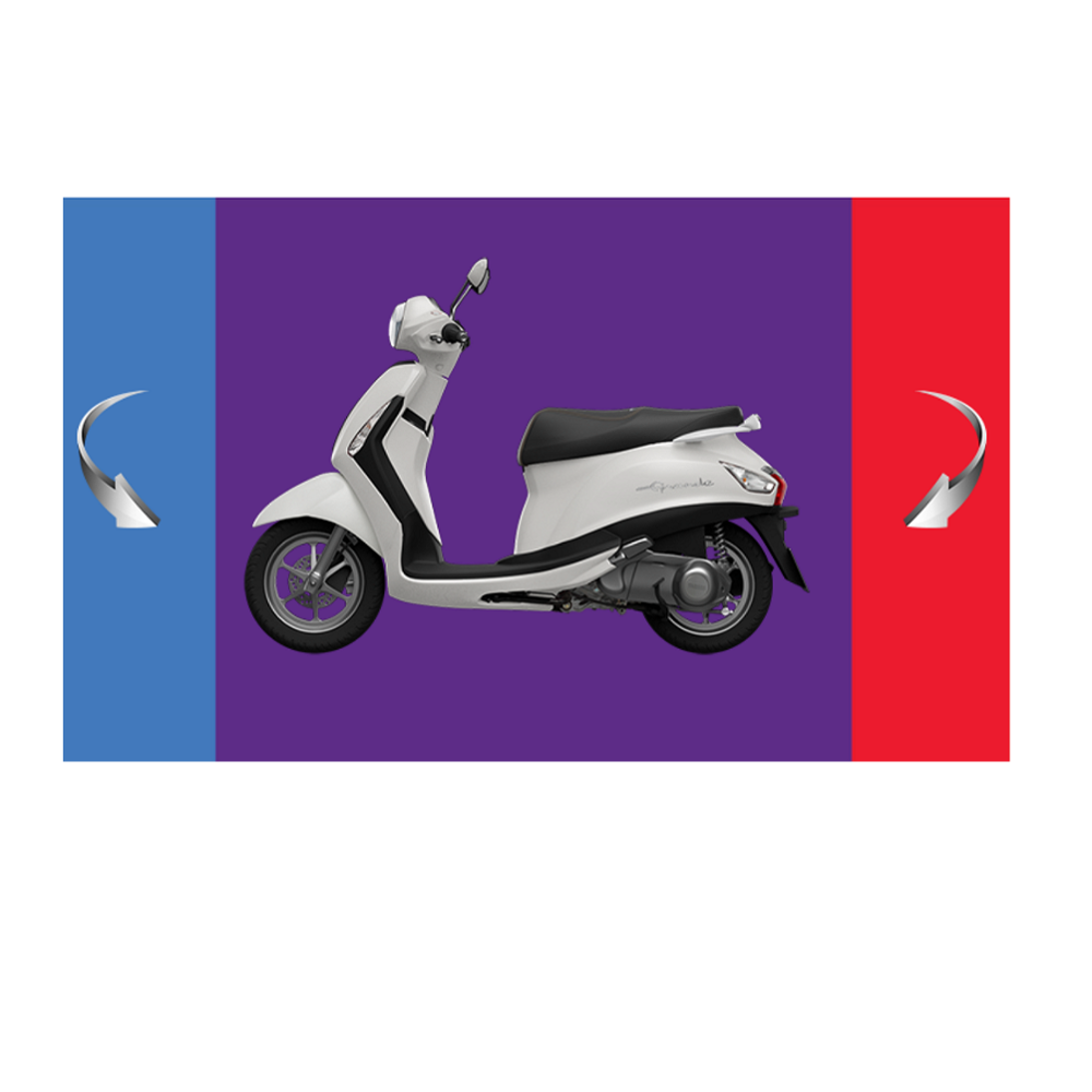Сделано во Вьетнаме моды мотороллер 125cc (синий/белый) Grandev Premium