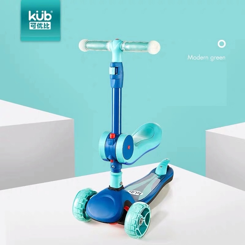 KUB складной портативный 3 Колеса детский скутер с сидением Детский самокат