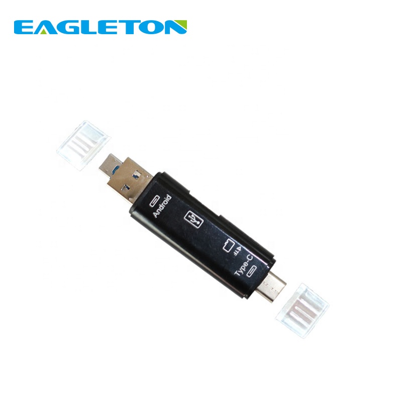 Прямого производителя Многофункциональный USB2.0 TF Тип C 3,1 OTG Smart Card Reader для смартфонов и компьютер