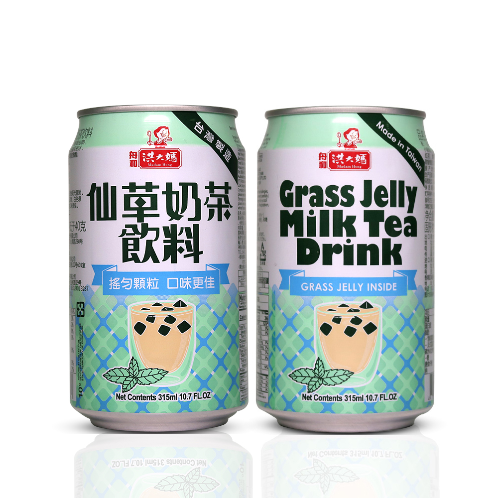 Madam Hong Grass Jelly Milk Tea Canned Drink