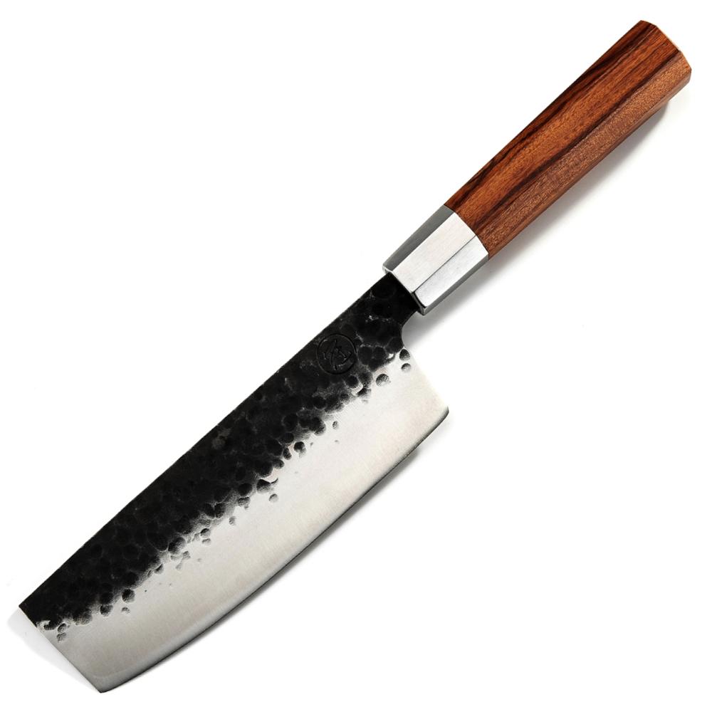 Нож Grandsharp Nakiri, 7 дюймов, кухонные ножи ручной работы, японский нож, инструменты для готовки шеф-повара из высокоуглеродистой стали, нарезка суши, Новинка