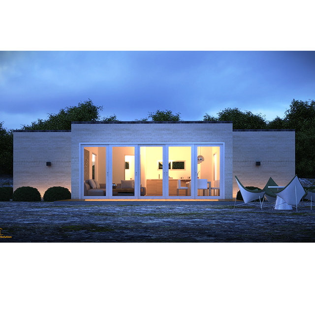 Двухкомнатный сборный цементный дом casas prefabricadas готовое здание